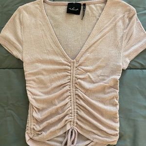 Out From Under Alexa Ruched Short Sleeve Top